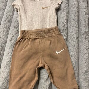 Nike Kids Tan Jogger Matching Set